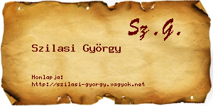 Szilasi György névjegykártya